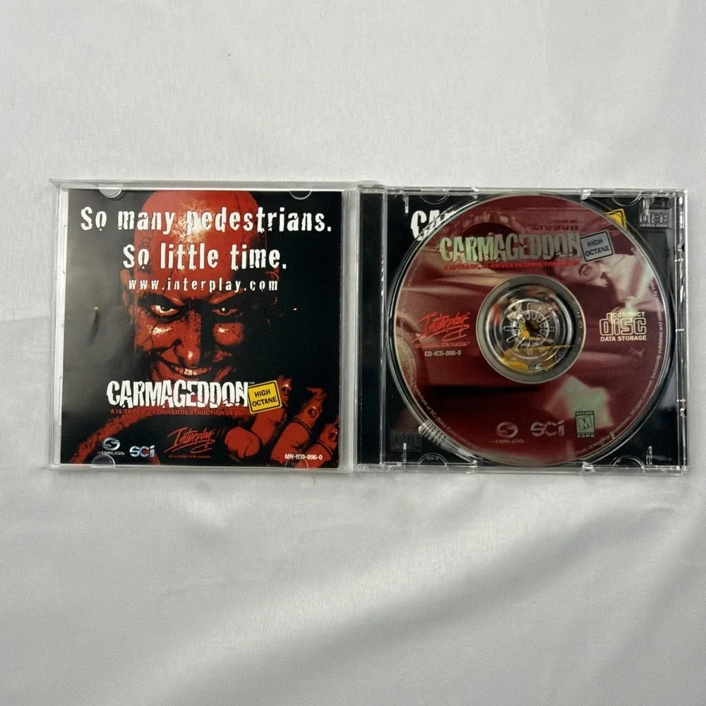 Carmageddon: High Octane for Big Box PC, Vintage 1998 RARE